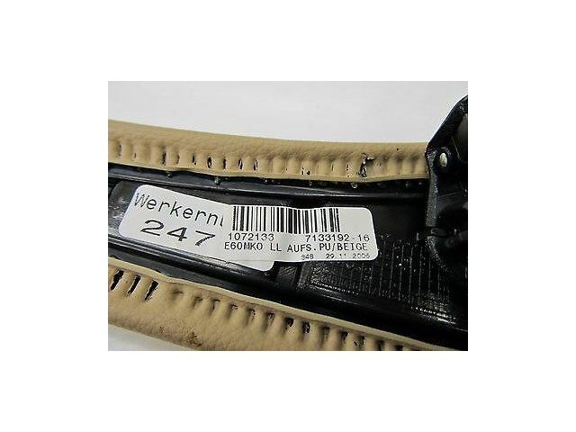 2006-2007 BMW 530I E60 OEM CENTER CONSOLE END TRIM STRIP MOULDING COVER BEIGE