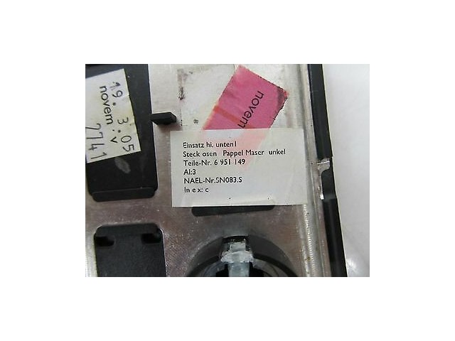 2006-2007 BMW 530XI WAGON E61 OEM REAR CENTER CONSOLE TRIM TWO OUTLET WOOD GRAIN