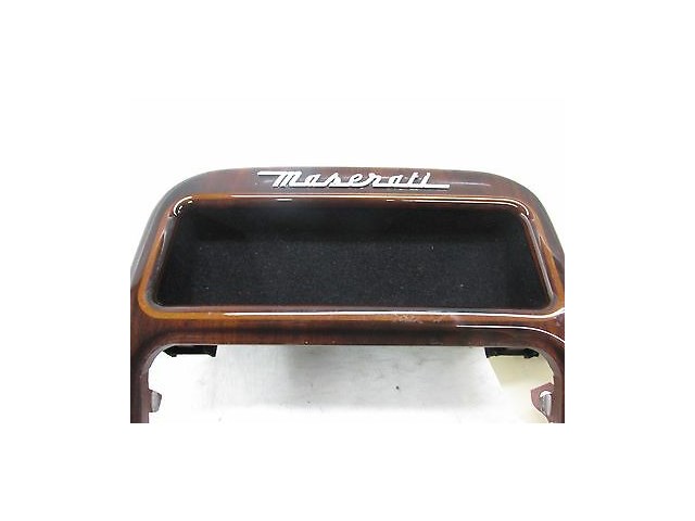 2004-2008 MASERATI QUATTROPORTE M139 OEM REAR CENTER CONSOLE WOOD TRIM