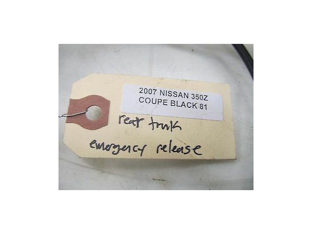 2006-2008 NISSAN 350Z COUPE OEM REAR TRUNK EMERGENCY RELEASE PULL HANDLE