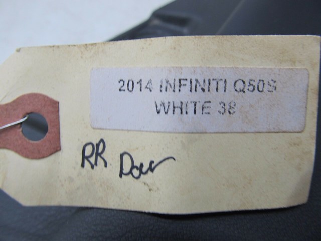 2014-2016 INFINITI Q50 OEM RIGHT REAR SIDE INTERIOR SPORT DOOR PANEL COVER