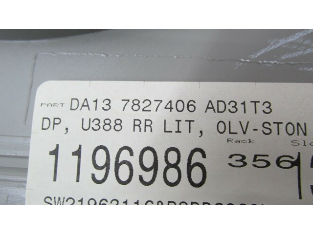 2011-2015 LINCOLN MKX OEM RIGHT REAR INTERIOR DOOR PANEL               