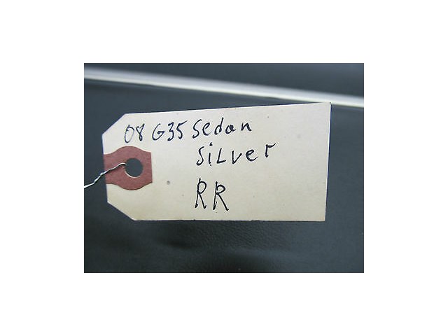 2007-2008 INFINITI G35 SEDAN OEM RIGHT REAR PASSENGER INTERIOR DOOR PANEL BLACK