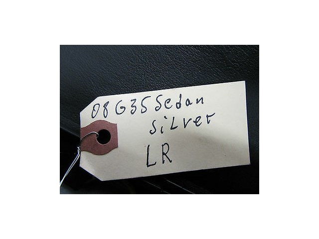 2007-2008 INFINITI G35 SEDAN OEM LEFT REAR DRIVER INTERIOR DOOR PANEL BLACK