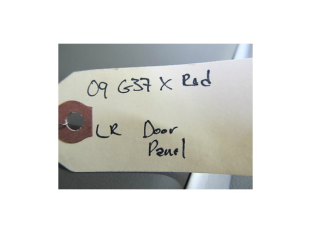 2007-2013 INFINITI G35 G37 SEDAN OEM LEFT REAR INTERIOR DOOR PANEL TAN BROWN