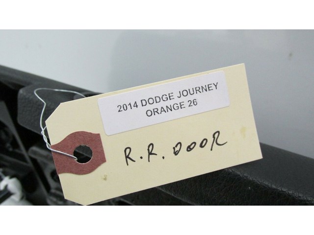 2011-2018 DODGE JOURNEY OEM RIGHT REAR PASS SIDE INTERIOR DOOR PANEL BLACK   