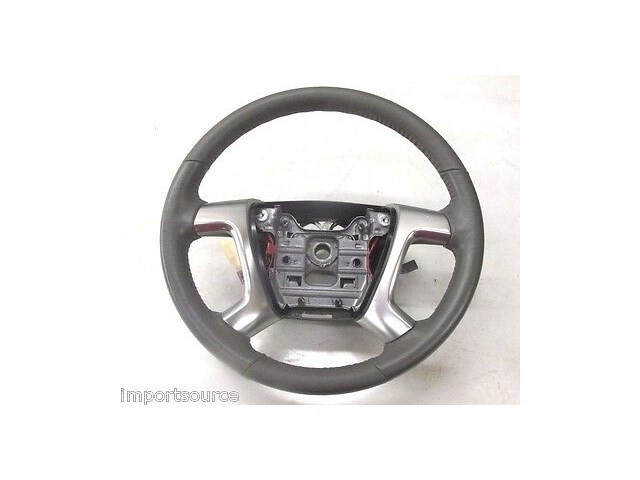 2013-2015 GMC ACADIA OEM DRIVER STEERING WHEEL LEATHER 23105345