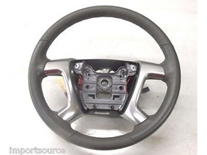 2013-2015 GMC ACADIA OEM DRIVER STEERING WHEEL LEATHER 23105345