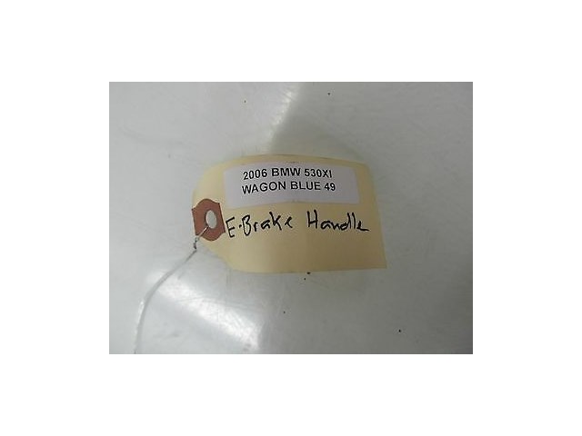 2006-2007 BMW 530XI WAGON E61 OEM EMERGENCY E-BRAKE PULL HANDLE BLACK LEATHER