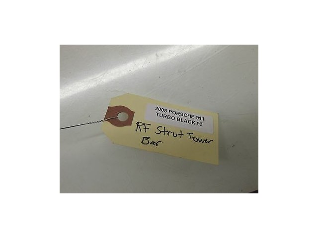 2005-2008 PORSCHE 911 TURBO 997 OEM LEFT FRONT STRUT TOWER BAR SUPPORT