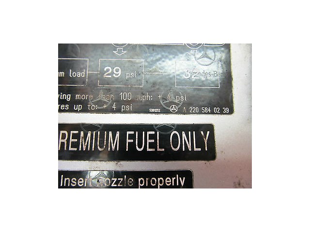 2003-2006 MERCEDES BENZ S500 W220 OEM GAS FUEL TANK EXTERIOR DOOR LID COVER