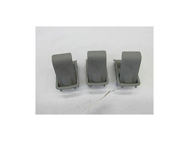 2007-2008 INFINITI G35 SEDAN OEM CHILD RESTRAINT HOOK COVERS SET OF THREE GRAY 