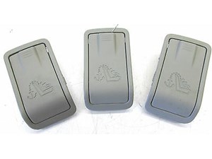 2007-2008 INFINITI G35 SEDAN OEM CHILD RESTRAINT HOOK COVERS SET OF THREE GRAY 