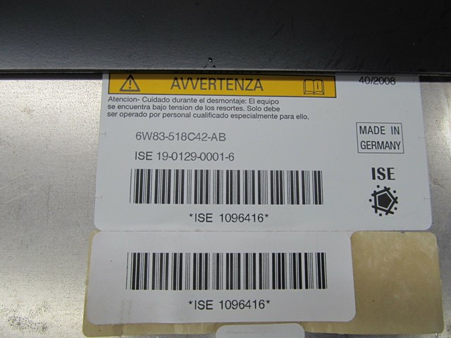 2006-2013 VOLVO C70 T5 OEM LEFT REAR ROLL OVER PROTECTION BAR 
