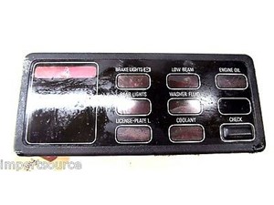 1985-1992 BMW 325i E30 OEM VDO OVERHEAD CHECK CONTROL PANEL 