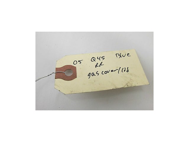 2002-2006 INFINITI Q45 OEM FUEL GAS DOOR COVER LID BLUE