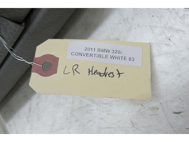  2009-2013 BMW 328i E93 LCI OEM LEFT REAR DRIVER SIDE GRAY HEAD REST 