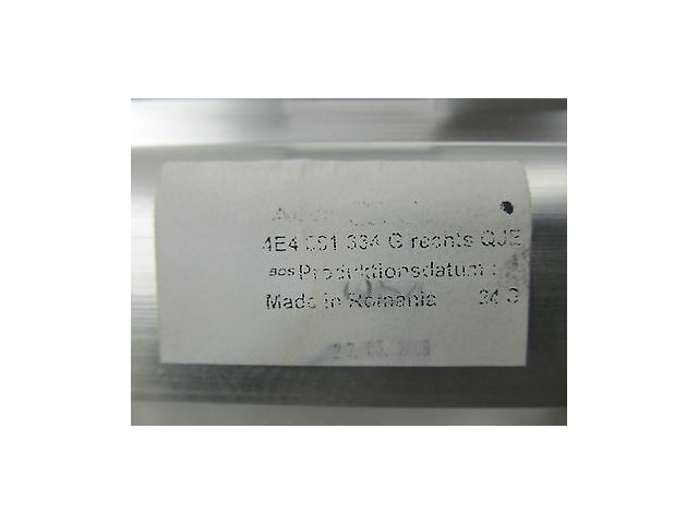  2004-2006 AUDI A8 L QUATTRO D3 OEM RIGHT REAR WINDOW ROLL UP SUN SHADE CURTAIN