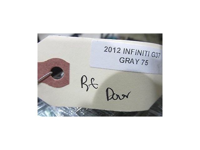 2009-2013 INFINITI G37 OEM RIGHT REAR PASSENGER SIDE BACK QUARTER PANEL WINDOW 