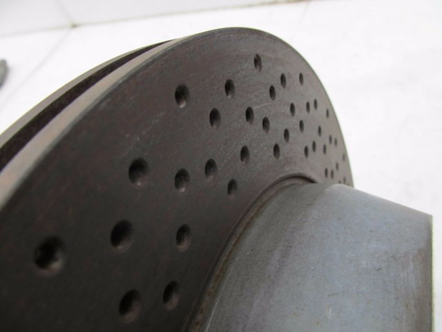 2013-2015 PORSCHE BOXSTER 981 OEM REAR BRAKE DRILLED ROTORS SET PAIR 8,065 MILES