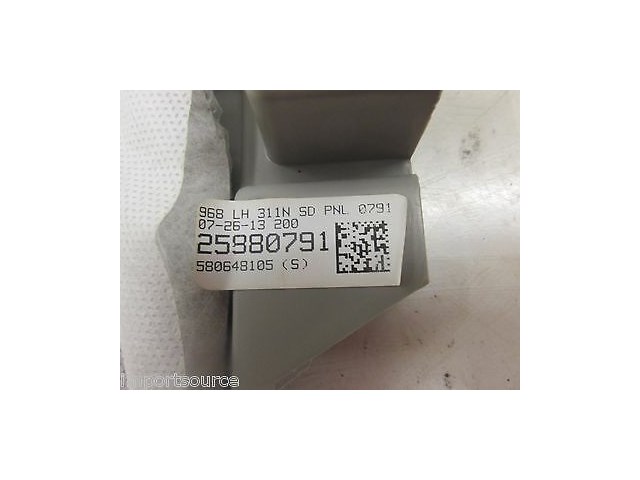 2013-2015 GMC ACADIA OEM CENTER CONSOLE LEFT SIDE REAR ACCES COVER PANNEL 