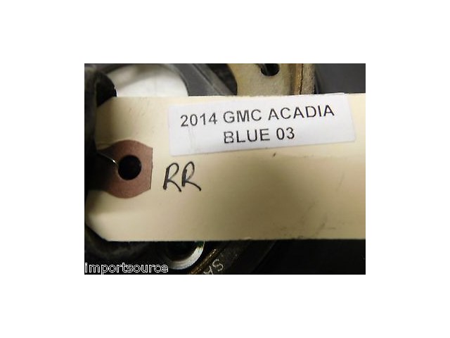 2013-2015 GMC ACADIA OEM RIGHT REAR PASSENGER SIDE DRUM BRAKE ASSEMBLY