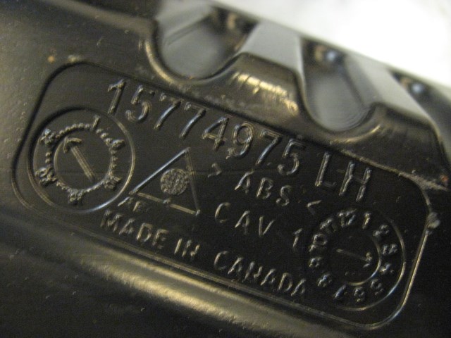 07  EQUINOX Rear Trunk Compartment Spacer 15774975 R16960