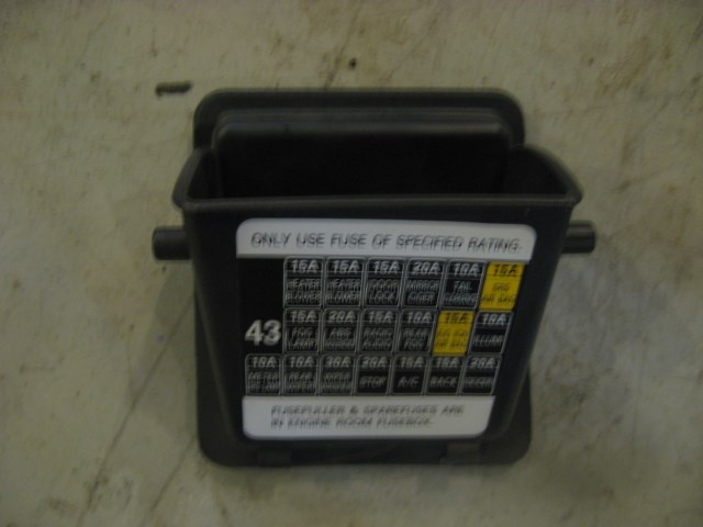 03 Subaru IMPREZA Interior Fuse Box Map Door  R12381