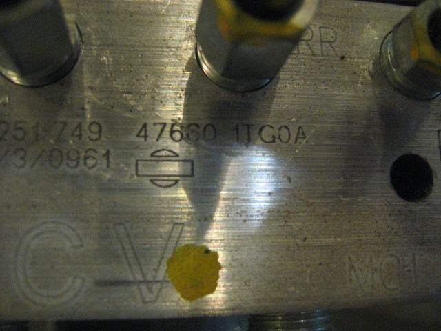 11 Nissan 370Z ABS Pump 47660 1TG0A R13087