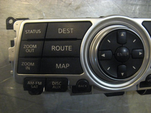 08 Infiniti G37 Navigation Control Switch Assy 28395 JK65B R17440