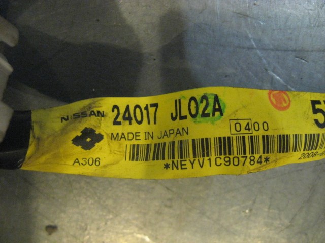 08 Infiniti G37 Coupe RH Body Wiring Harness 24017 JL02A R17519