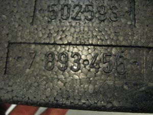 04 BMW M3 Rear LH Trunk Foam Trim 7893456 R18001