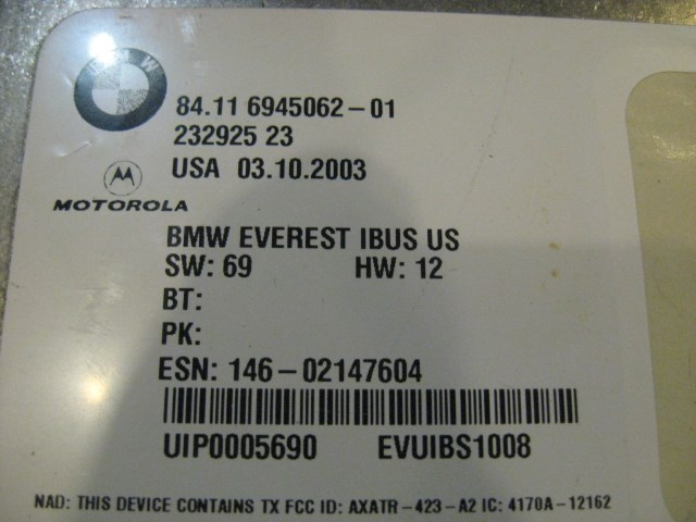 04 BMW M3 Telematics Control Unit 84116945062 01 R18054