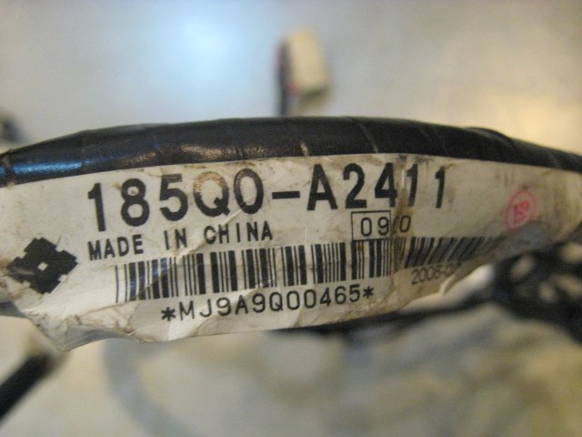 08 Infiniti G37 LH Driver Seat Wiring Harness 185Q0 A2411 R18163