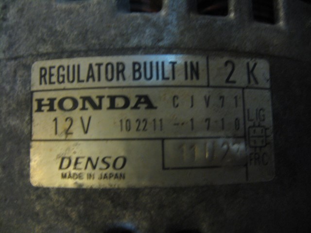 00 Honda PRELUDE Alternator  R5341