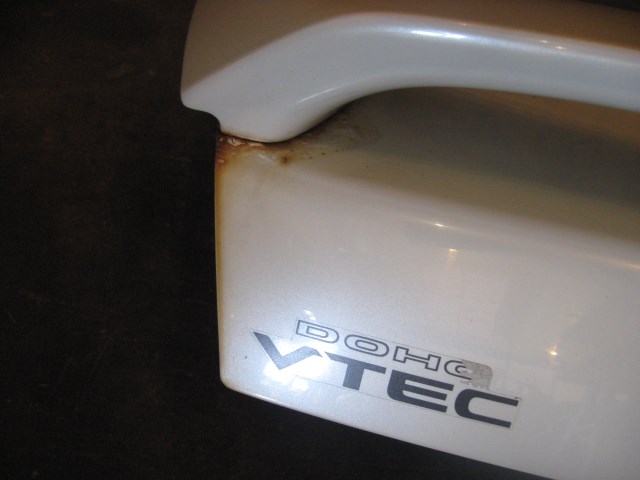 00 Honda PRELUDE White Trunk Lid W/ Spoiler  R13245