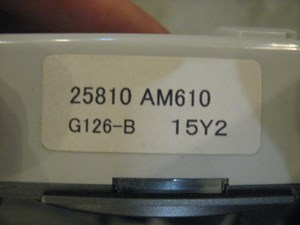 03 Infiniti G35 Dash Clock  R13594