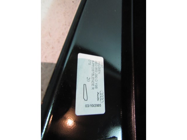 06 Audi S4 AUDI RH Passenger Exterior B Pillar  R14054