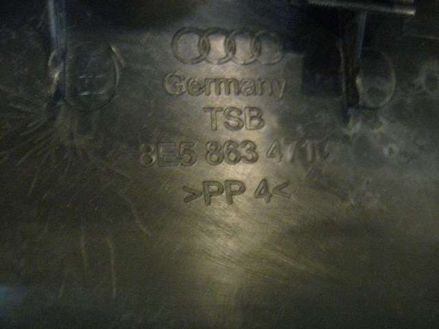 06 Audi S4 AUDI Rear Trunk Luggage Plate 8E5 863 471 R14182