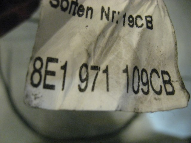 06 Audi S4 AUDI Upper Engine Bay Wire Harness 8E1 971 109 R14285