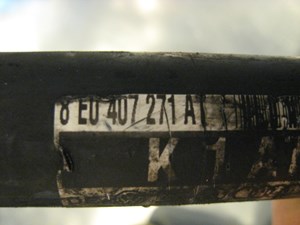 06 Audi S4 AUDI Front LH Axle Shaft 8E0 407 271 R14338