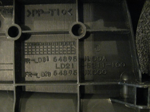 08 Infiniti G37 Brake Fluid Trim Surround 64895 JL00A R14444