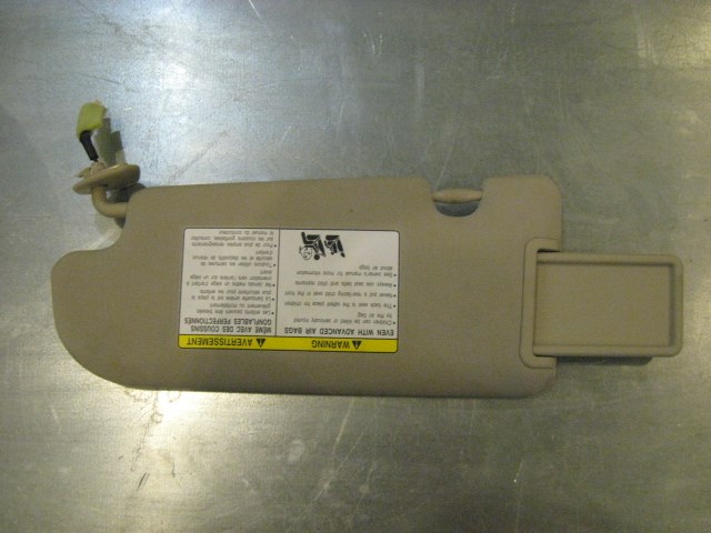 08 Infiniti G37 RH Passenger Sun Visor  R14455