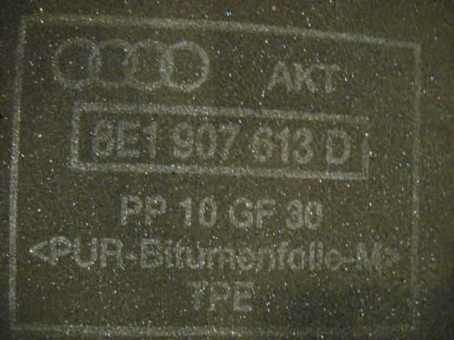 06 Audi S4 AUDI Engine Air Control Unit Cover 8E1 907 613 R14460