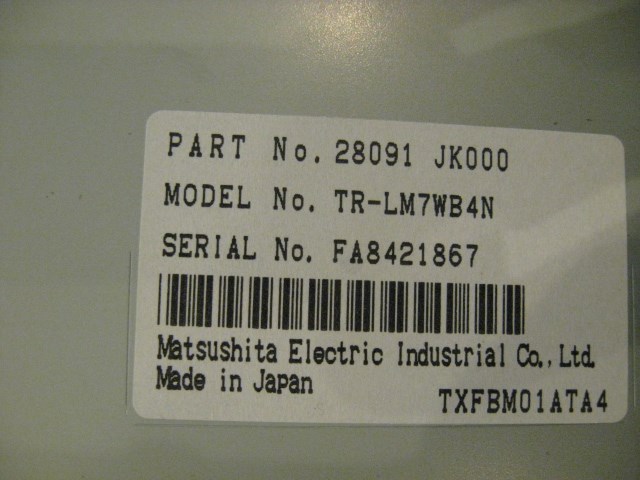 08 Infiniti G37 Navigation Display Screen 28091 JK000 R14462