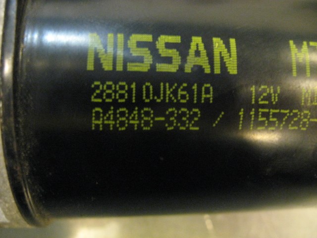 08 Infiniti G37 Windshield Wiper Motor 28810 JK61A R14525