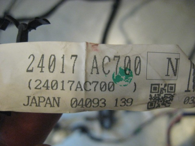 05 Infiniti G35 Sedan Body Wiring Harness 24017 AC700 R18560