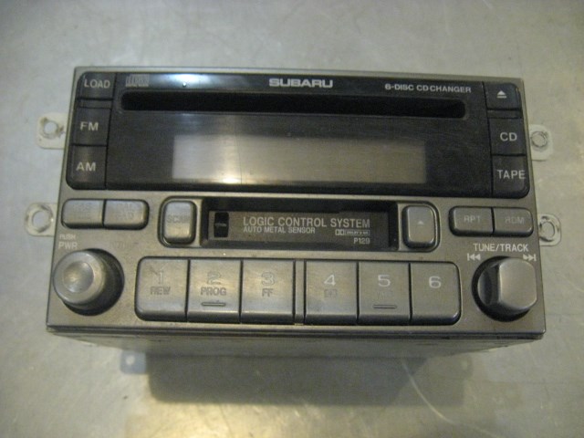 02 Subaru IMPREZA 6 Disc CD Cassette Radio Assy 86201FE120 R19322