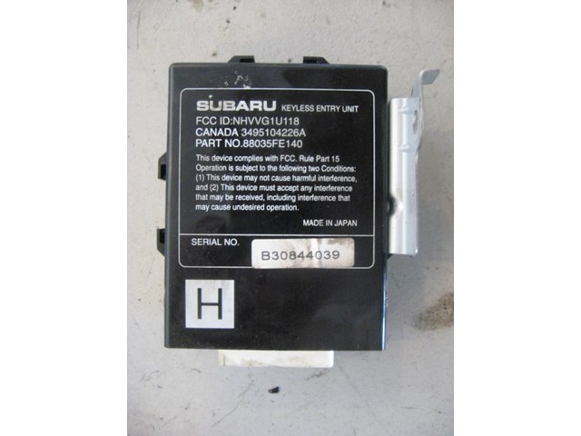 04 Subaru IMPREZA Keyless Entry Unit 88035FE140 R8582