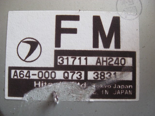 04 Subaru IMPREZA Transmission Control  Module 31711 AH240 R8669